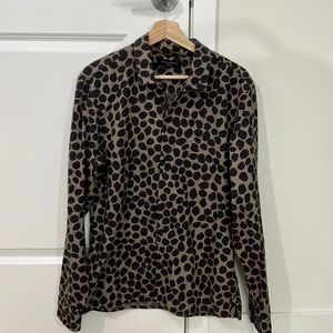 All Saints Leopard Button Up - Stunning